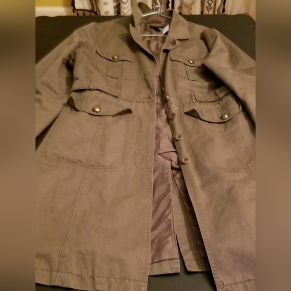 H&M Brown Button-Up Jacket - Picture 7 of 10